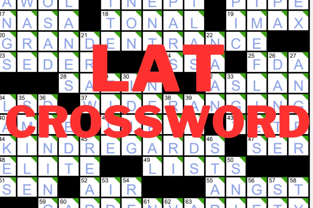 LA Times CROSSWORD Answers Today 07 28 2025 Cryptoquip