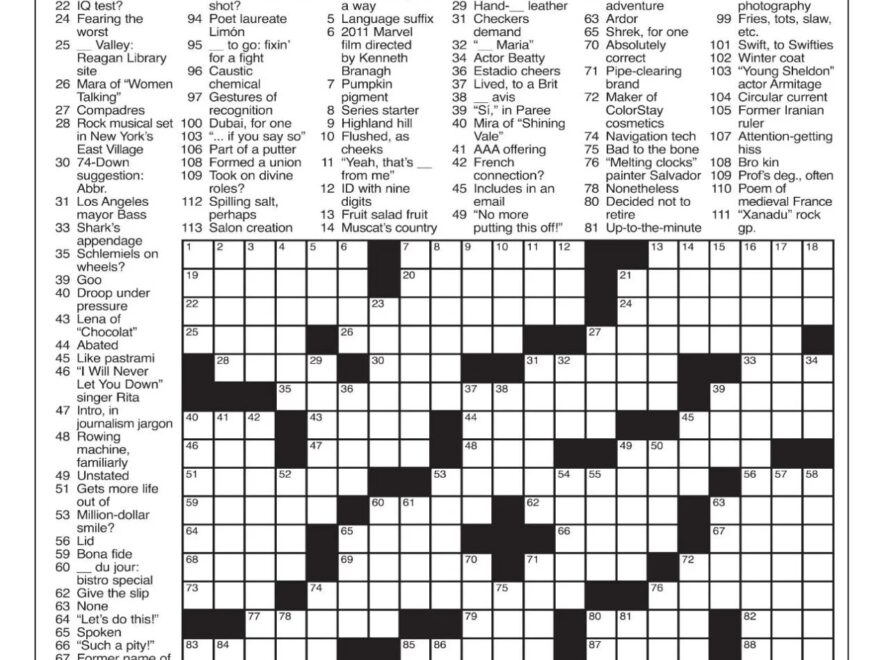 LA Times Crossword Dec 8 2024 Crosswords Yakimaherald