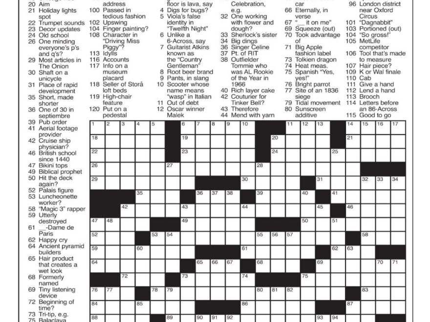 LA Times Crossword May 18 2025 Crosswords Yakimaherald