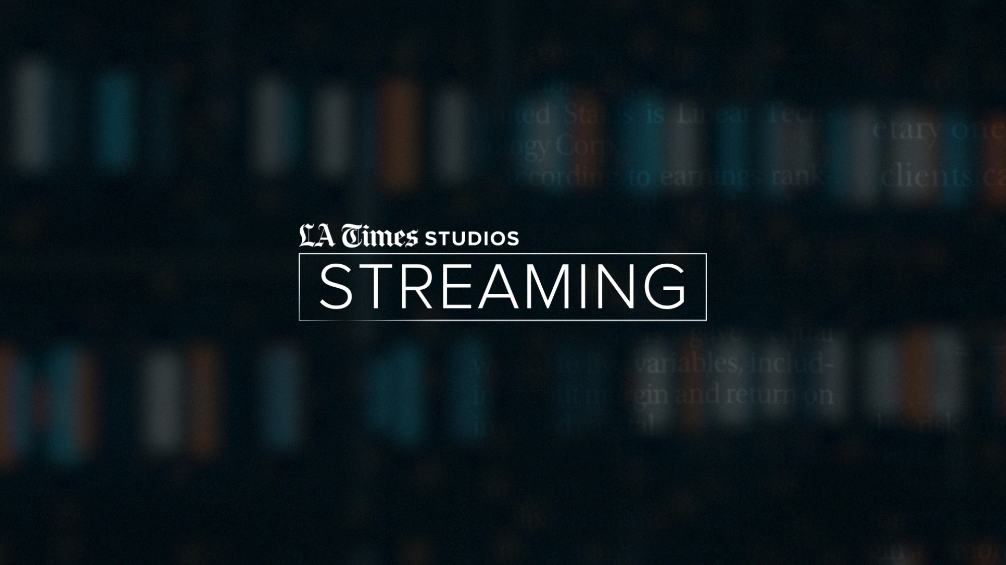 LA Times Studios Streaming Los Angeles Times