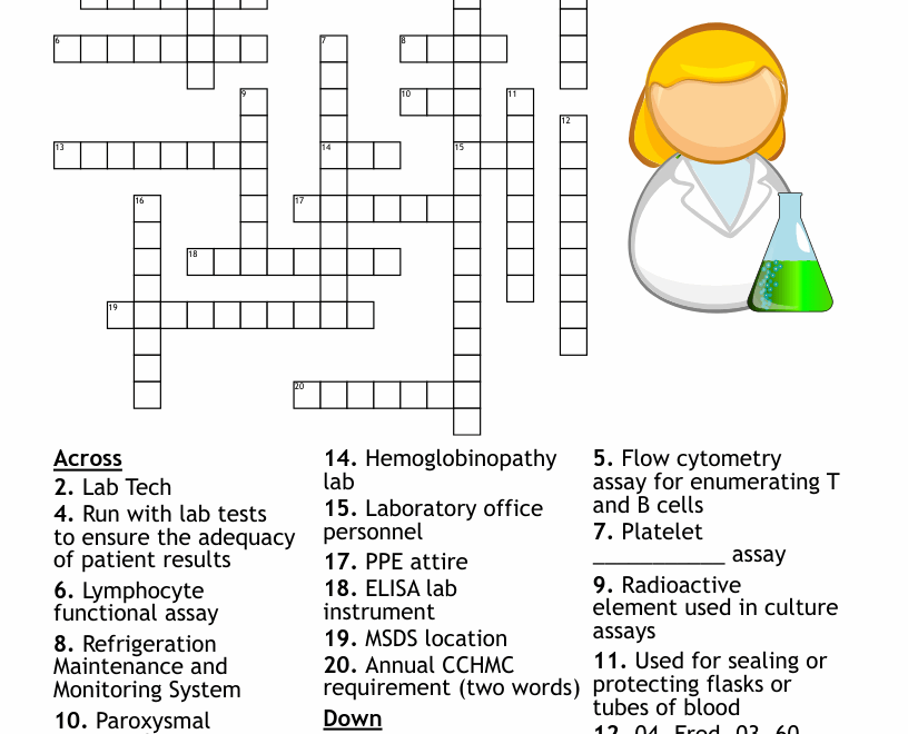 Lab Week Crossword Puzzle WordMint