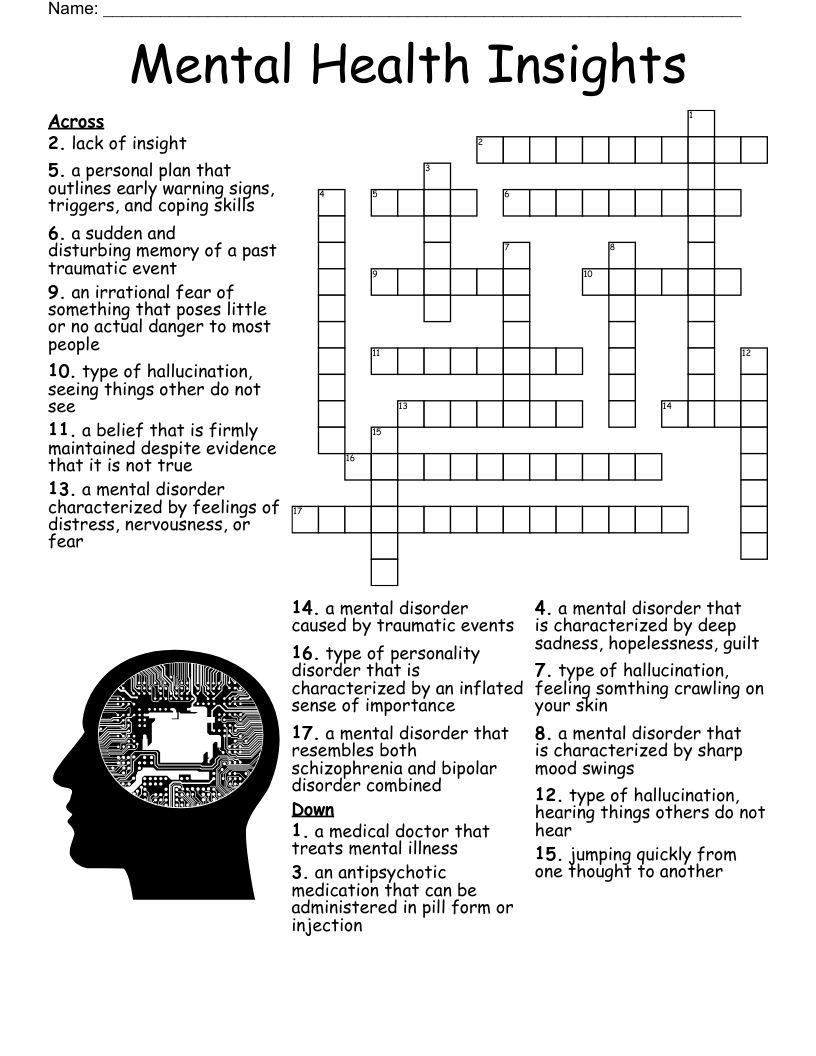 Language And Developmental Disorders Crossword WordMint