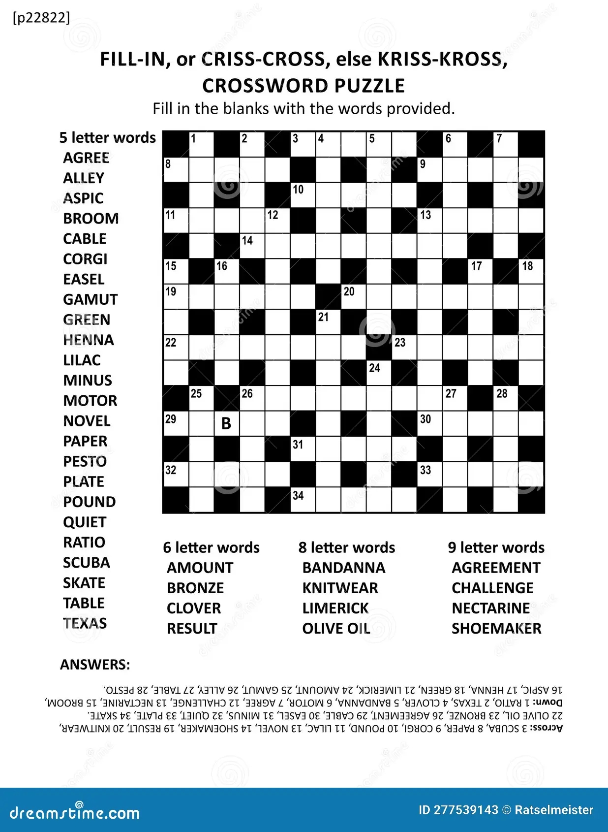 Large Print Easy Crosswords Printable