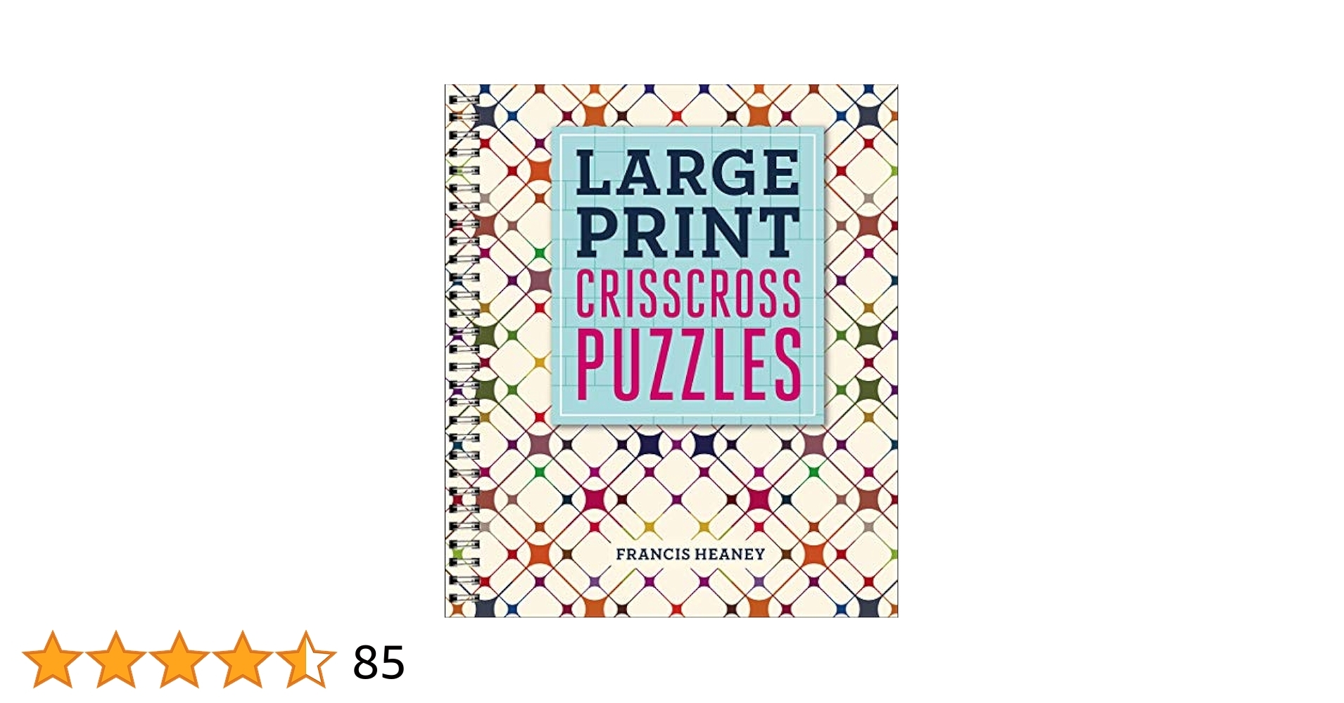 Large Print Crisscross Puzzles Heaney Francis 9781454930297 Amazon Books