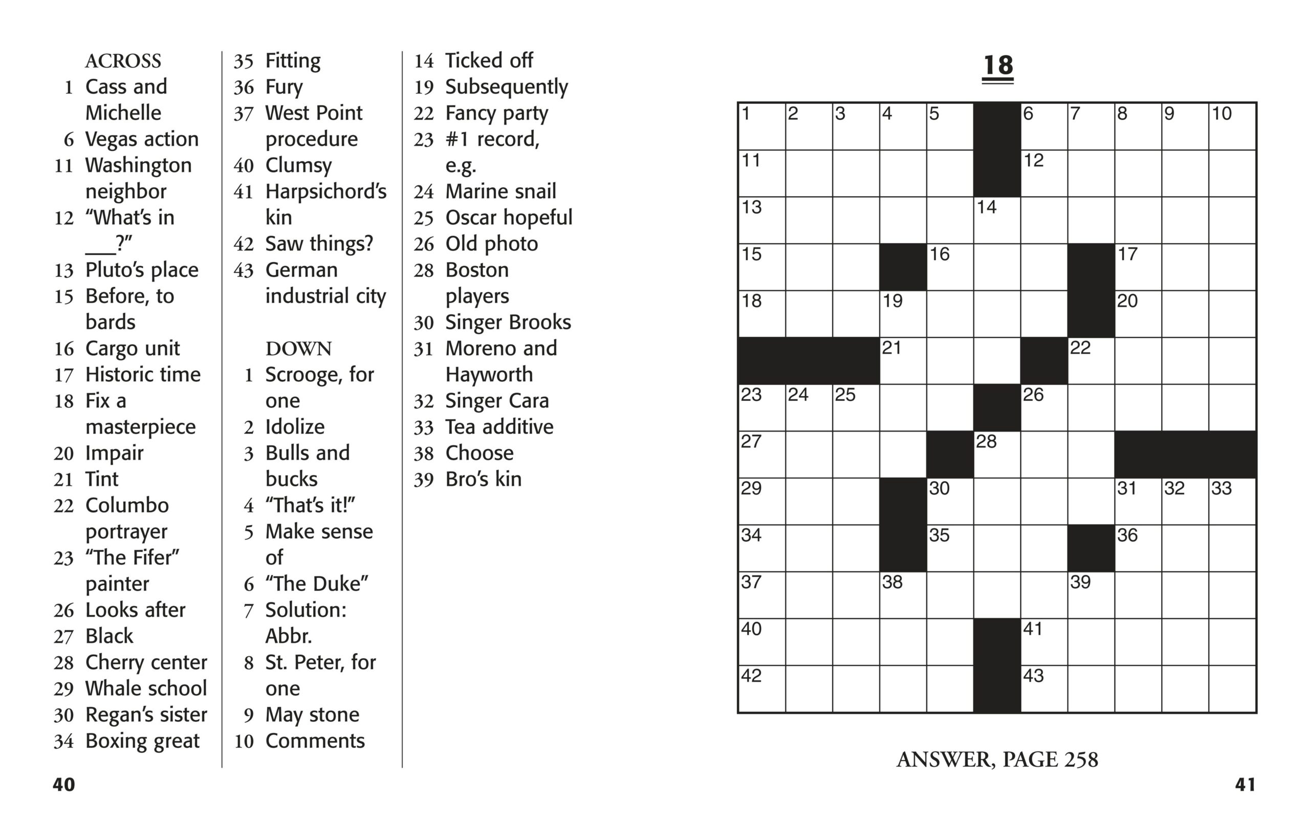 Large Print Crosswords 4 By Thomas Joseph 9781402712388 Union Worksheets Library