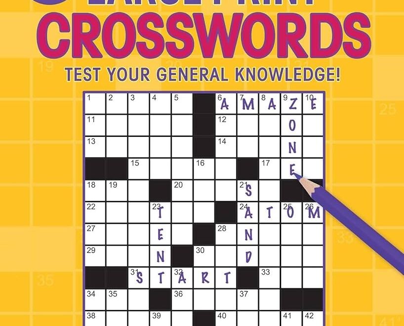 Large Print Crosswords Large Print Puzzle Books 9781645171270 Editors Of Thunder Bay Press Books Amazon