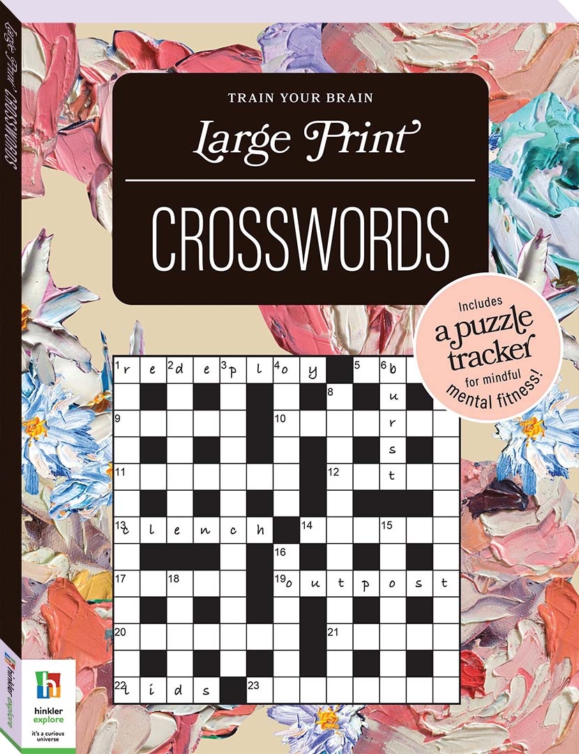 Large Print Crosswords Puzzle Books Books Adult Hinkler