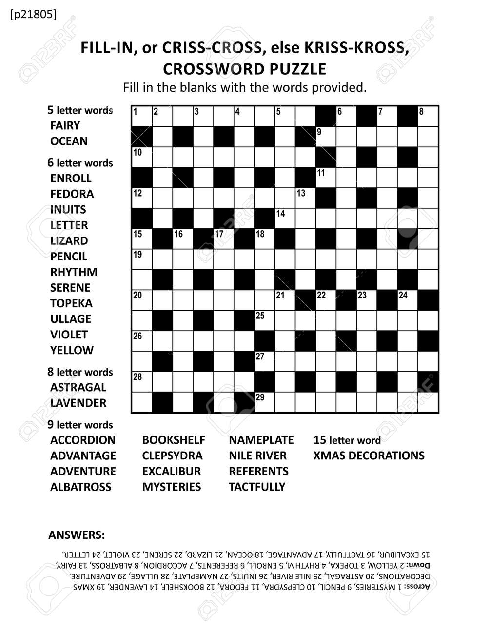 Large Print Quick Style Criss coss or Fill in Else Kriss kross Crossword Puzzle Game Of 15x15 Grid Non themed General Knowledge Family Friendly Content Answer Included Royalty Free SVG Cliparts Vectors And Stock Illustration Image Large Print Quick Style Criss coss or Fill in Else Kriss kross Crossword Puzzle Game Of 15x15 Grid Non themed General Knowledge Family Friendly Content Answer Included Royalty Free SVG Cliparts Vectors And Stock Illustration Image