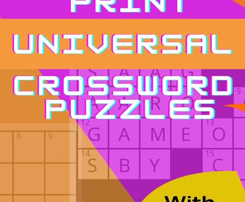 Large Print Universal Crossword Puzzles Variety Crossword Puzzle Book That Seniors And Adults Discover Words And Clues To Activate Greater Cognitive Skills Press Wave One 9798873769889 Amazon Books