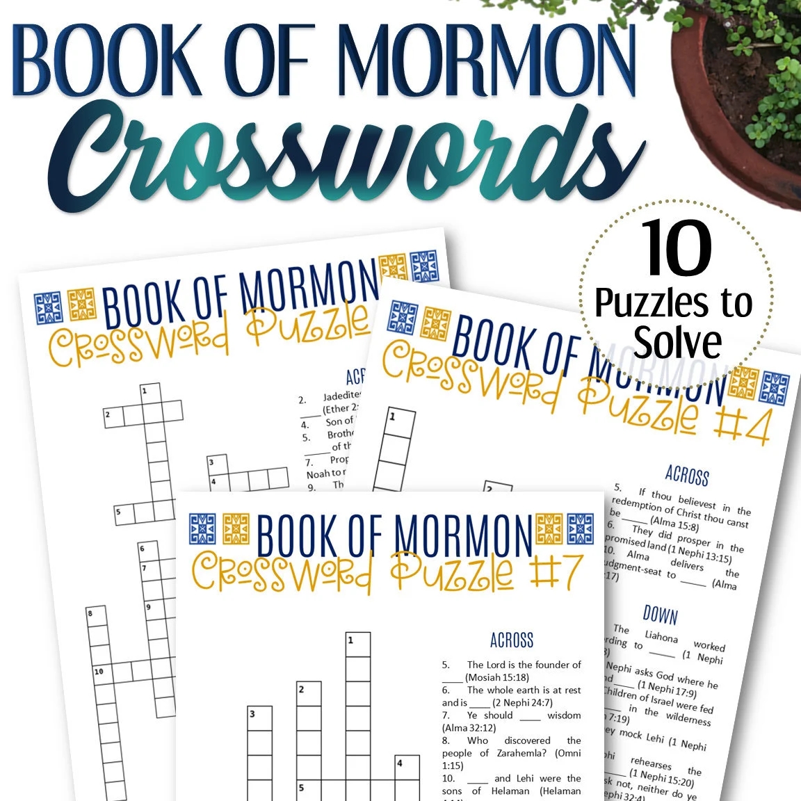 Mormon Large Print Crossword Puzzles Printable