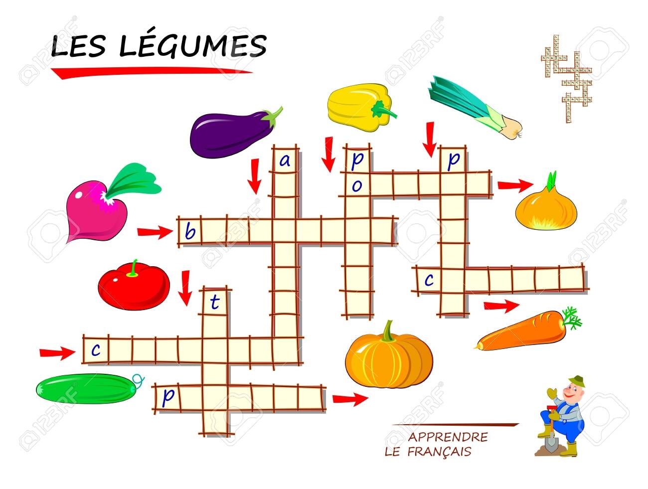 French Worksheets Crosswords Printable French Worksheets Crosswords Printable