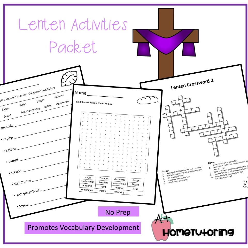 Lenten Activities Packet Gr 3 6 Made By Teachers Lenten Activities Packet Gr 3 6 Made By Teachers