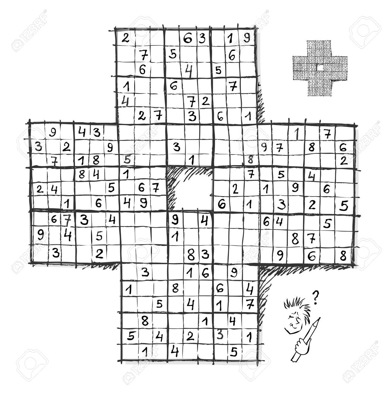 Logic Sudoku Game For Children And Adults Big Size Puzzle With 4 Squares Difficult Level Printable Page For Kids Brain Teaser Book Developing Counting Skills Play Online Black And White Vector Royalty Logic Sudoku Game For Children And Adults Big Size Puzzle With 4 Squares Difficult Level Printable Page For Kids Brain Teaser Book Developing Counting Skills Play Online Black And White Vector Royalty