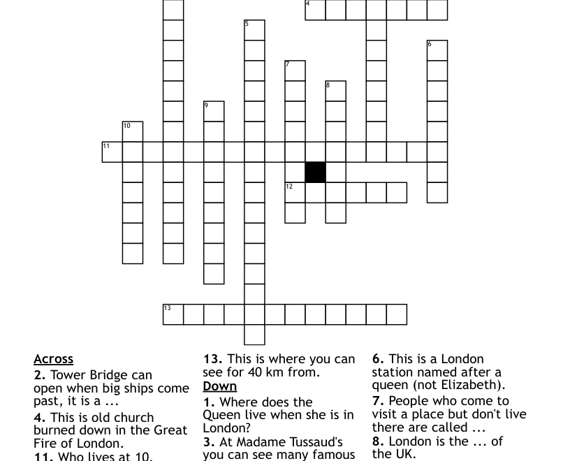 London Crossword WordMint