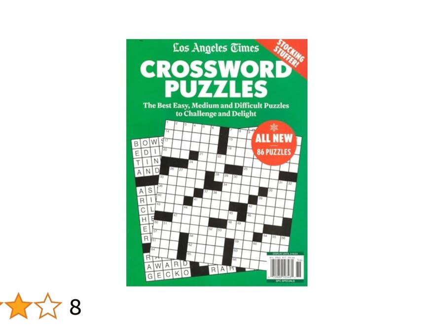 LOS ANGELES TIMES MAGAZINE SPECIAL EDITION 2024 CROSSWORDS PUZZLES Amazon Books