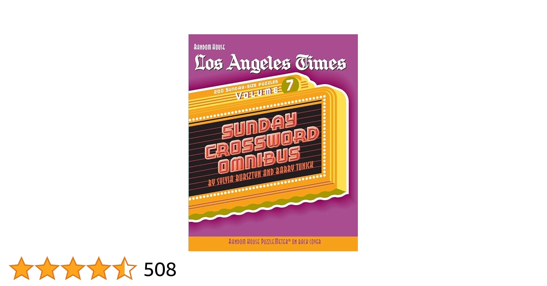 Los Angeles Times Sunday Crossword Omnibus Volume 7 The Los Angeles Times Tunick Barry Bursztyn Sylvia 9780375723438 Amazon Books