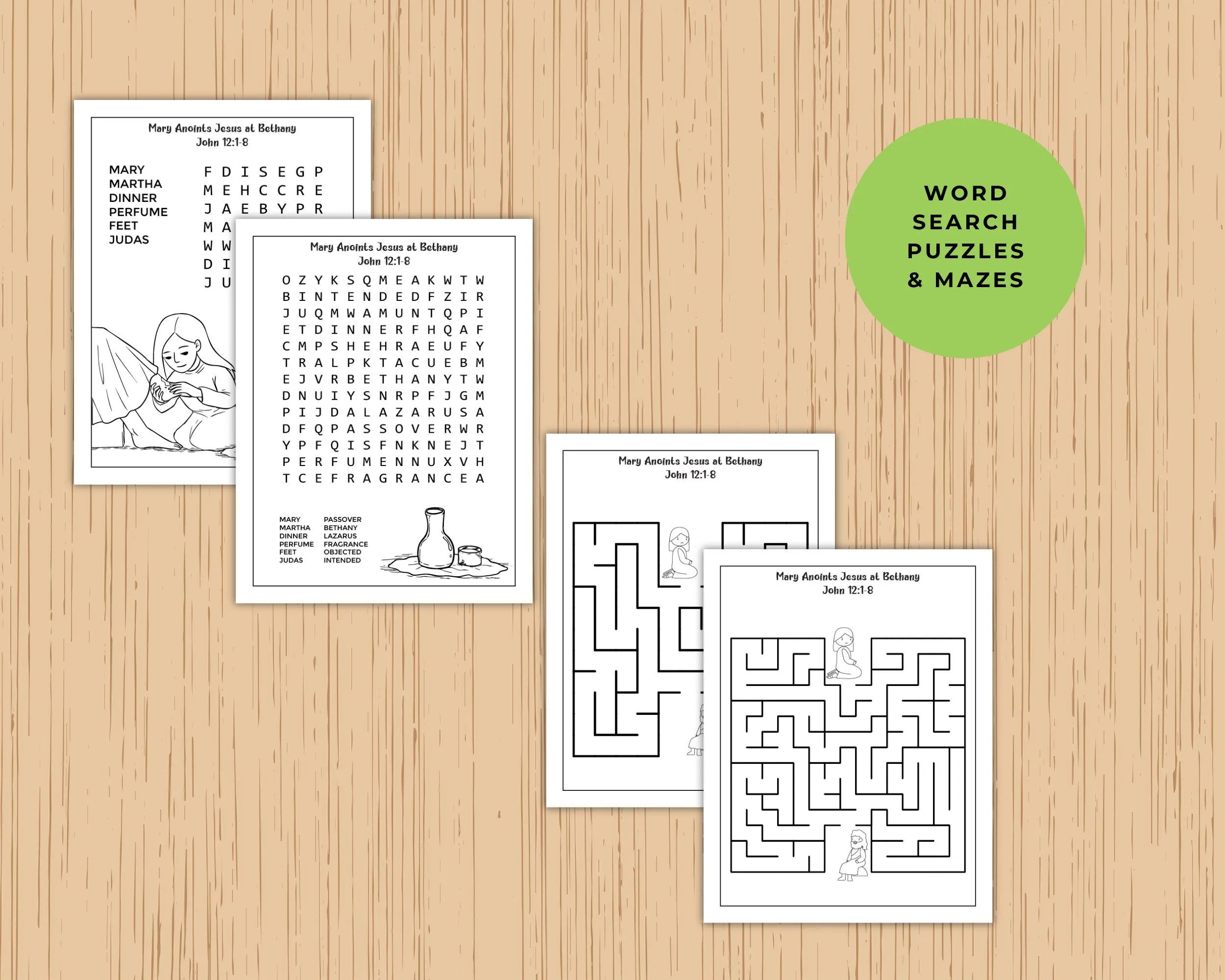Free Printable Mary Magdalene Crossword Puzzle