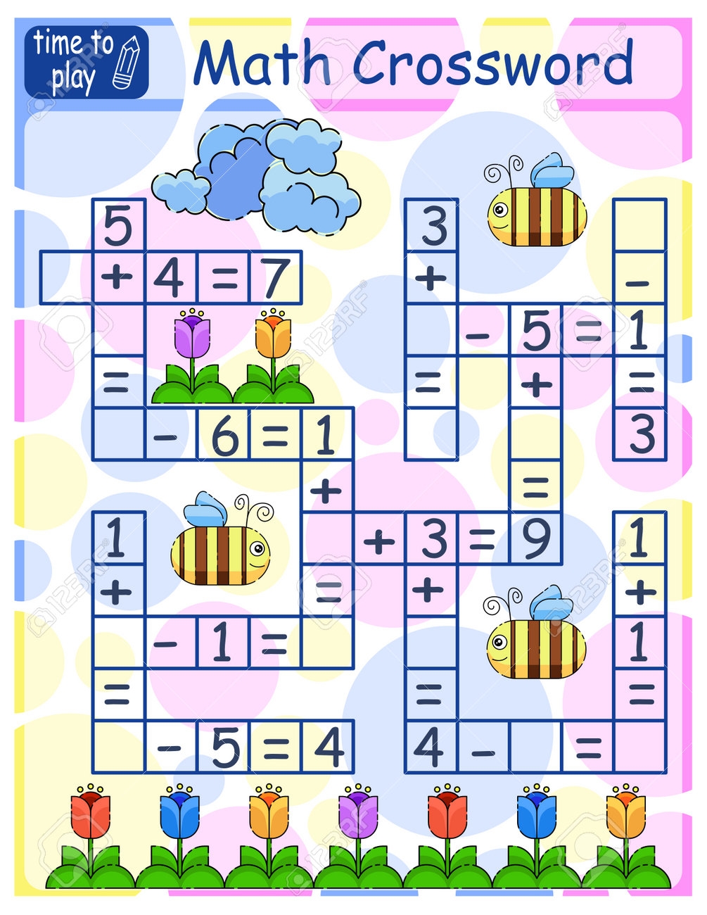Printable Math Crossword Puzzle