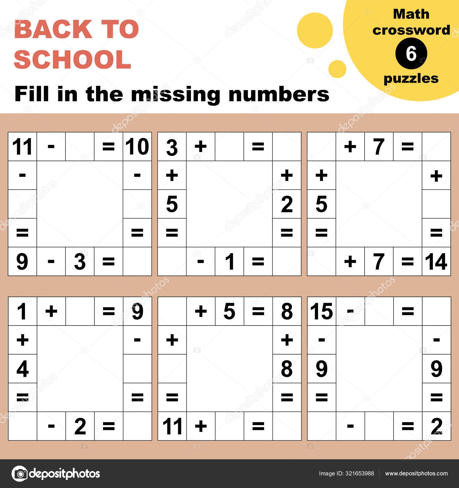 Math Crossword Puzzles Worksheet Easy Worksheet Children Preschool Elementary Middle Stock Vector By yekaterinalim 321653988 Math Crossword Puzzles Worksheet Easy Worksheet Children Preschool Elementary Middle Stock Vector By yekaterinalim 321653988