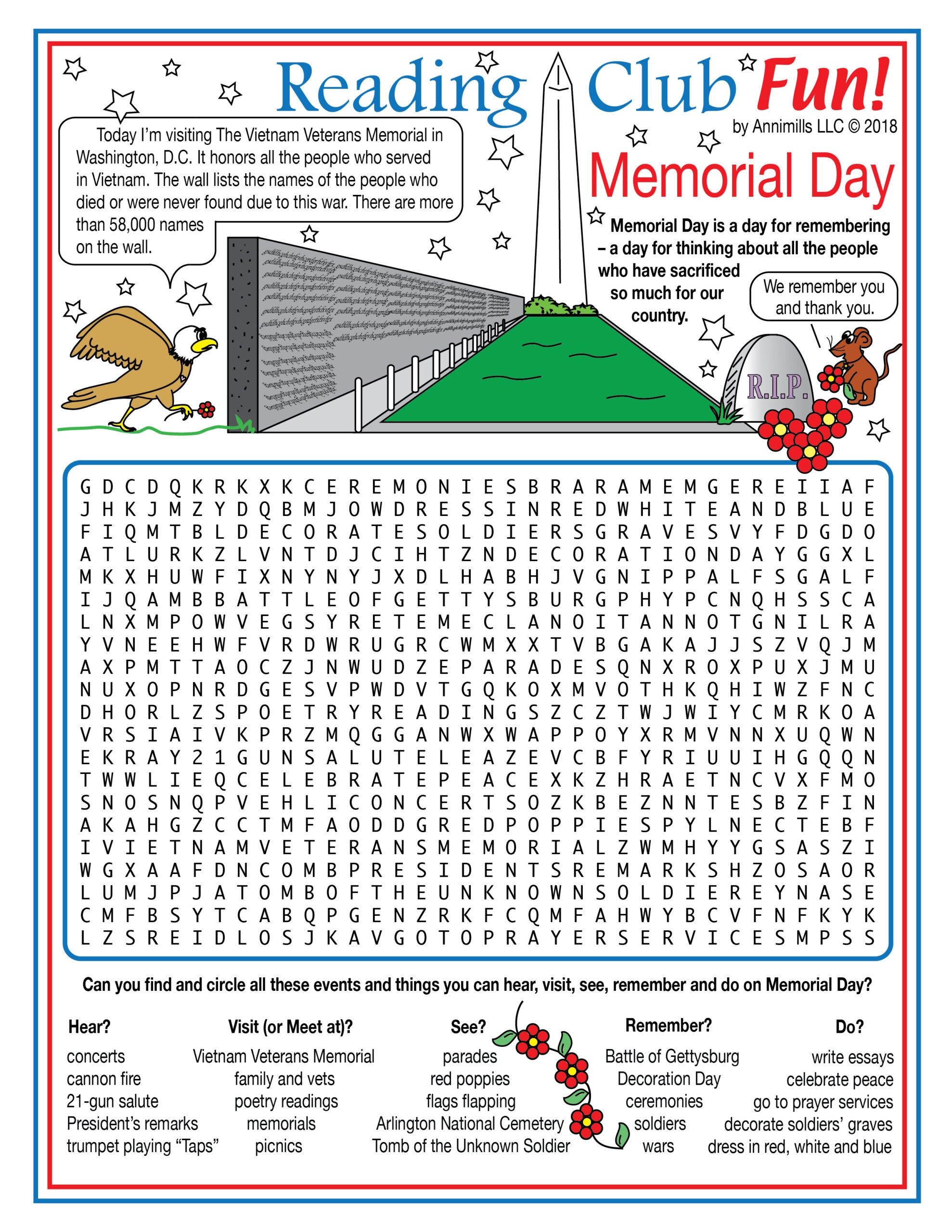 Memorial Day Puzzle Set Themed Printable Puzzles Made By Teachers
