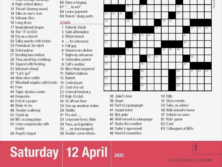 Mensa 10 Minute Crossword Puzzles Page A Day Calendar 2025 Newman Stanley Workman Calendars 9781523525096 Amazon Books