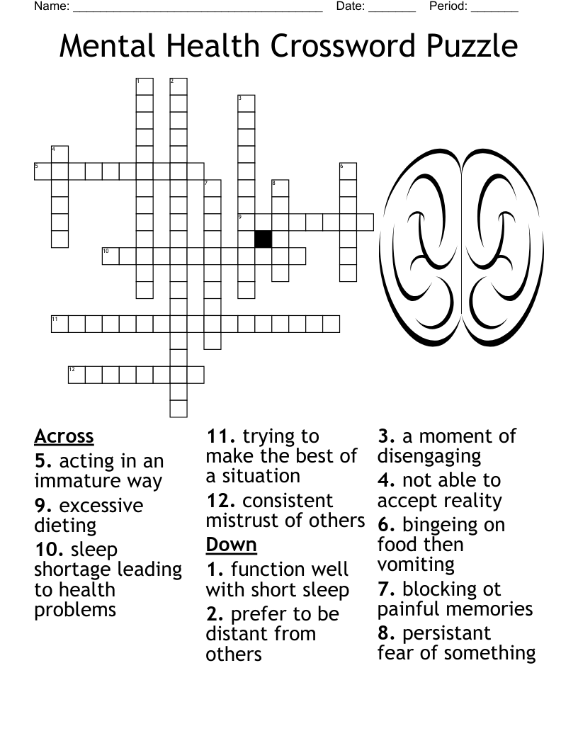 Free Printable Crossword Puzzles For Teenagers