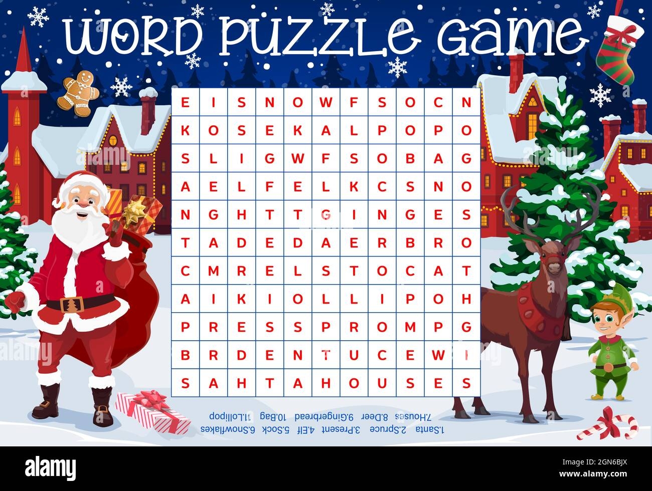 Printable Holiday Crossword Puzzle