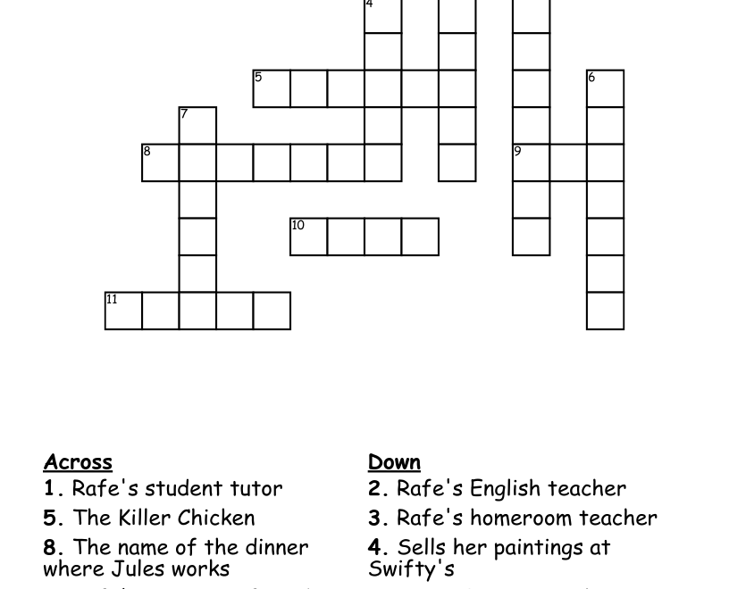 Middle School The Worst Years Of My Life Crossword WordMint
