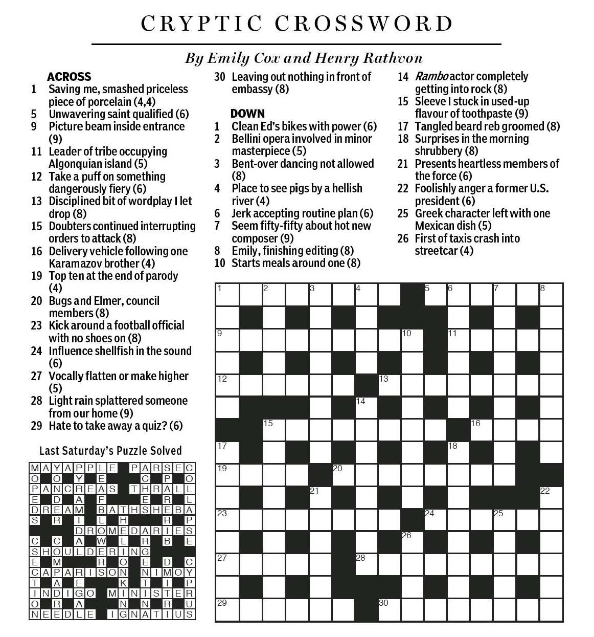 National Post Cryptic Crossword Forum Saturday January 23 2016 Worksheets Library National Post Cryptic Crossword Forum Saturday January 23 2016 Worksheets Library