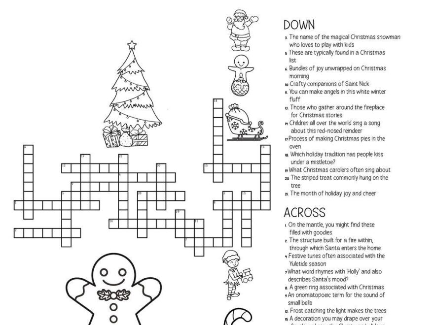 Naughty Or Nice Crossword Puzzle Beeloo Printable Crafts And Activities For Kids