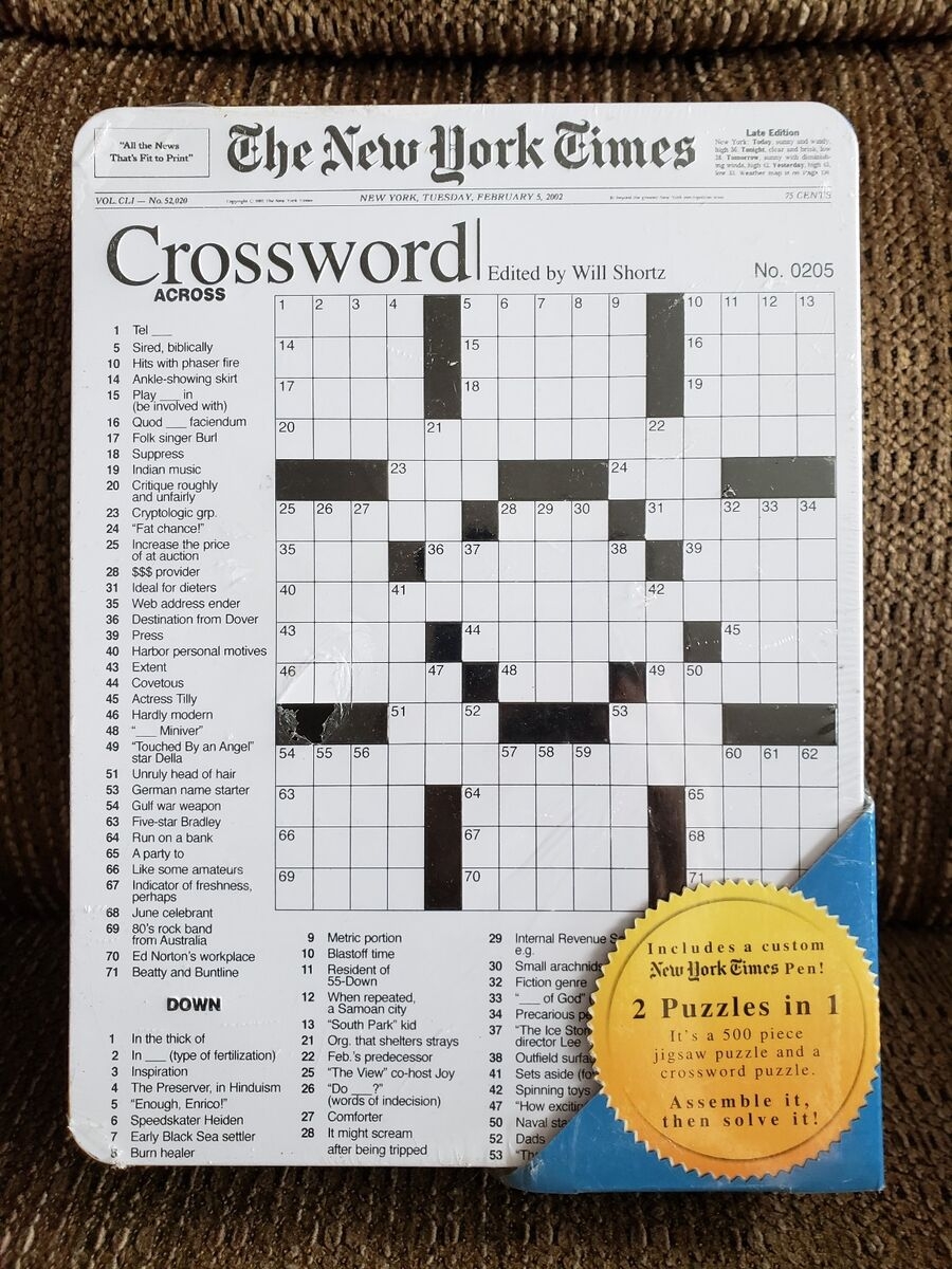 Ny Times Crossword Printable Ny Times Crossword Printable