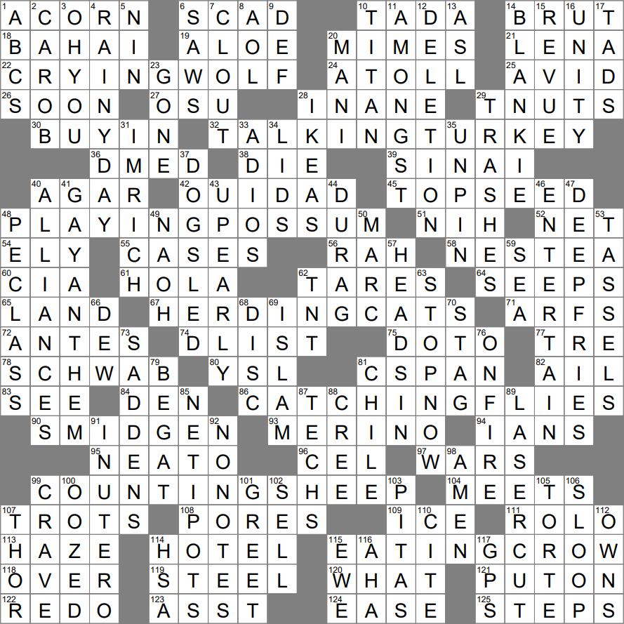New York Times Mini Crosswords