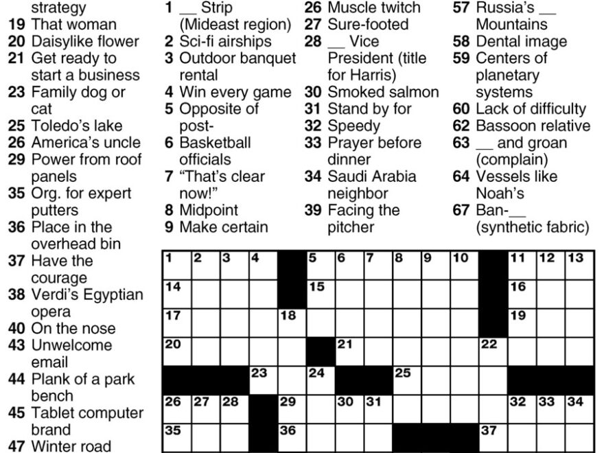 Newsday Crossword Puzzle For May 26 2021 By Stanley Newman Creators Syndicate