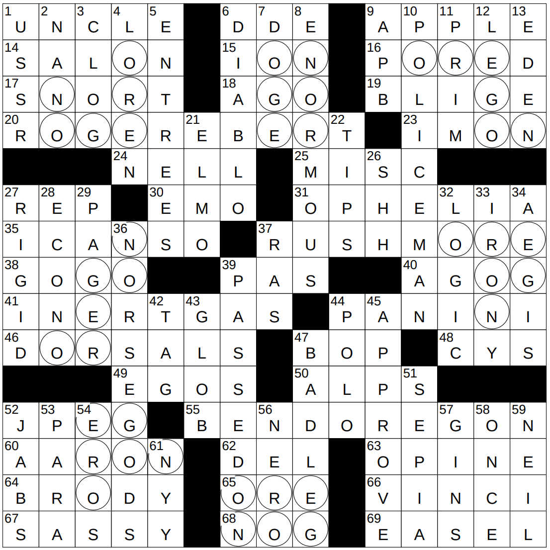 NYXCrossword Answers To The New York Times Crossword