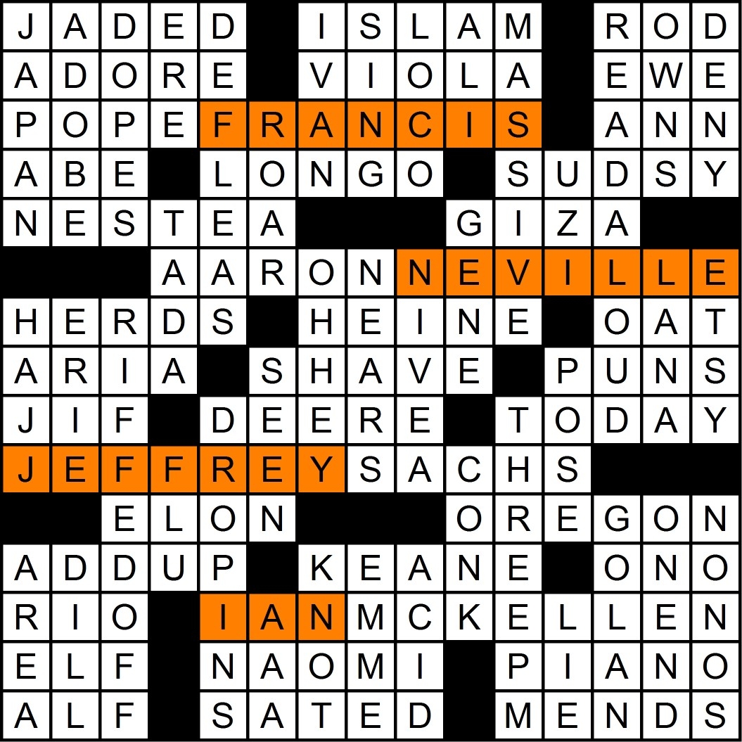 October 2014 Matt Gaffney s Weekly Crossword Contest Page 4