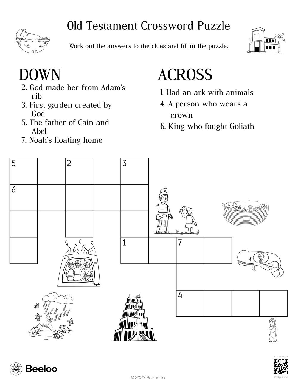 Old Testament Crossword Puzzle Beeloo Printable Crafts And Activities For Kids Old Testament Crossword Puzzle Beeloo Printable Crafts And Activities For Kids