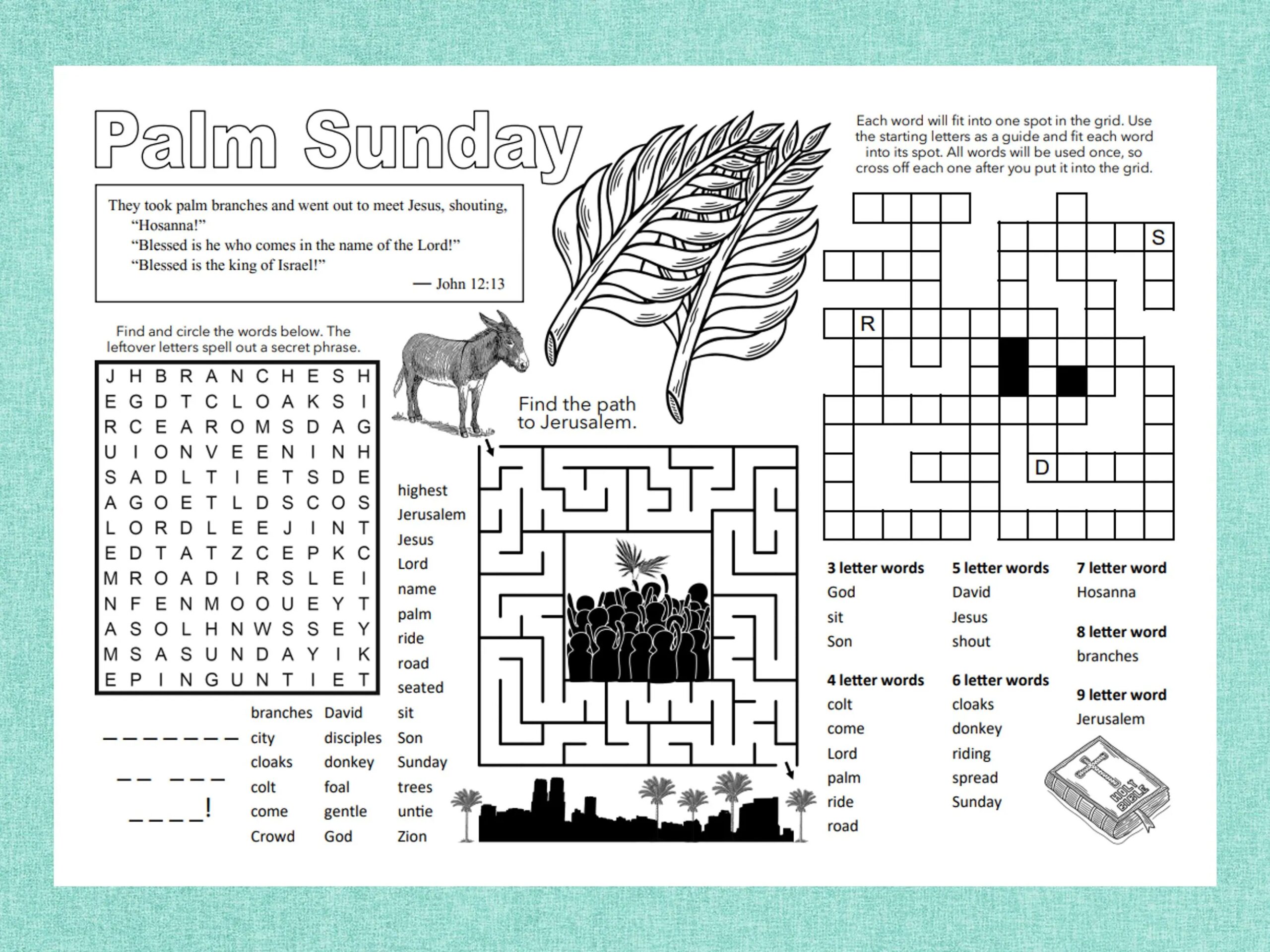 Printable Crossword Puzzle Sunday