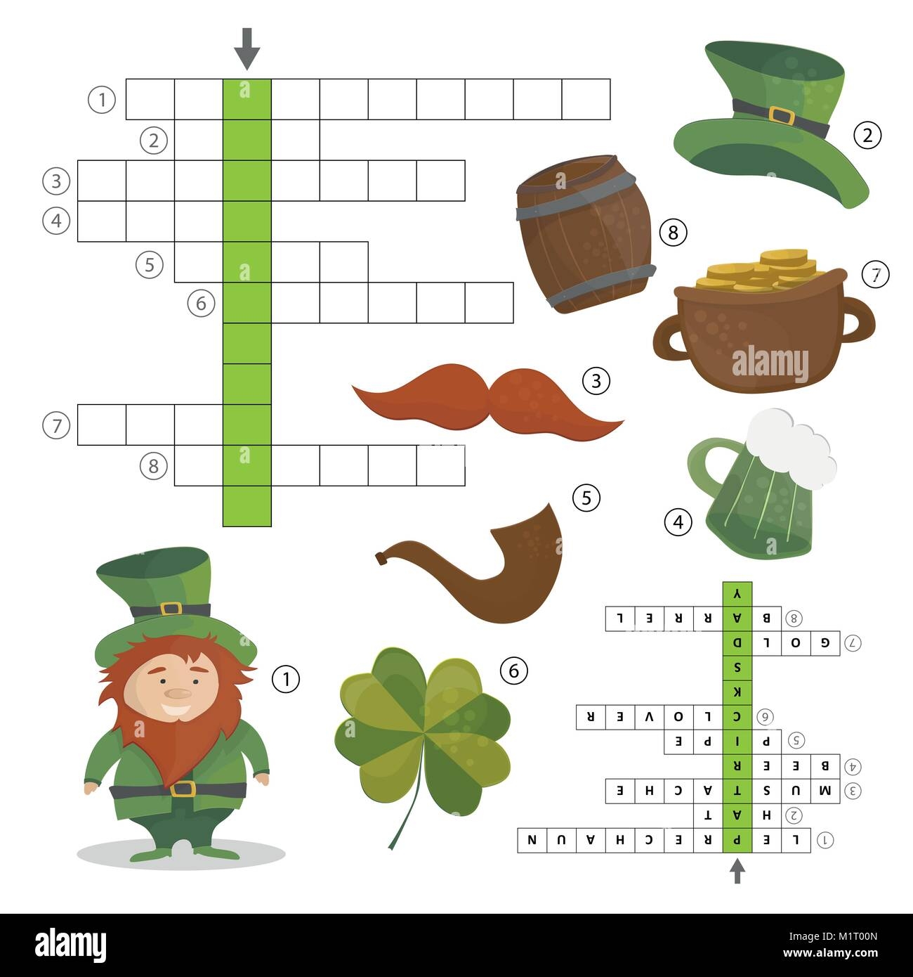 Patricks Day Holiday Puzzle Crossword Game Answer Included Stock Vector Image Art Alamy Patricks Day Holiday Puzzle Crossword Game Answer Included Stock Vector Image Art Alamy