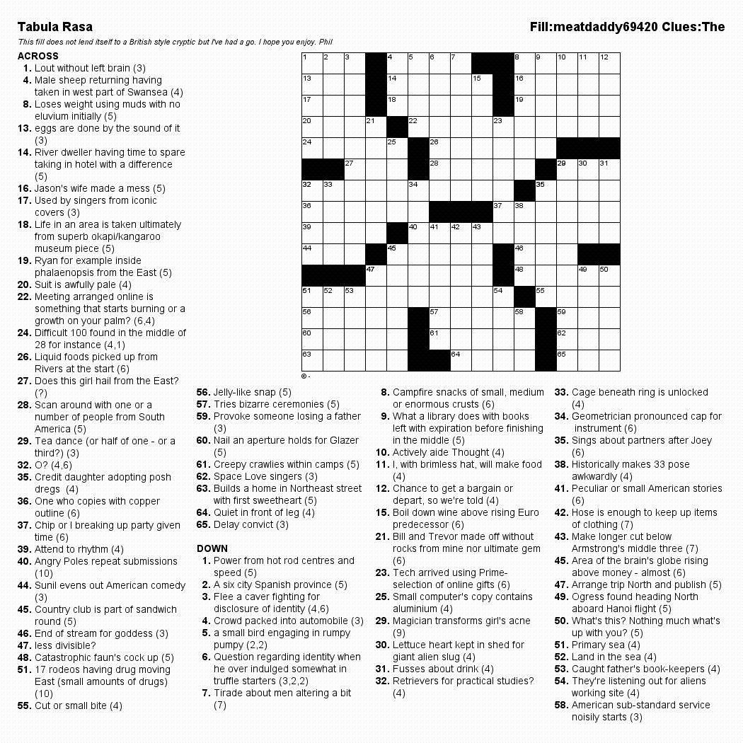 Phil s Crossword Puzzles