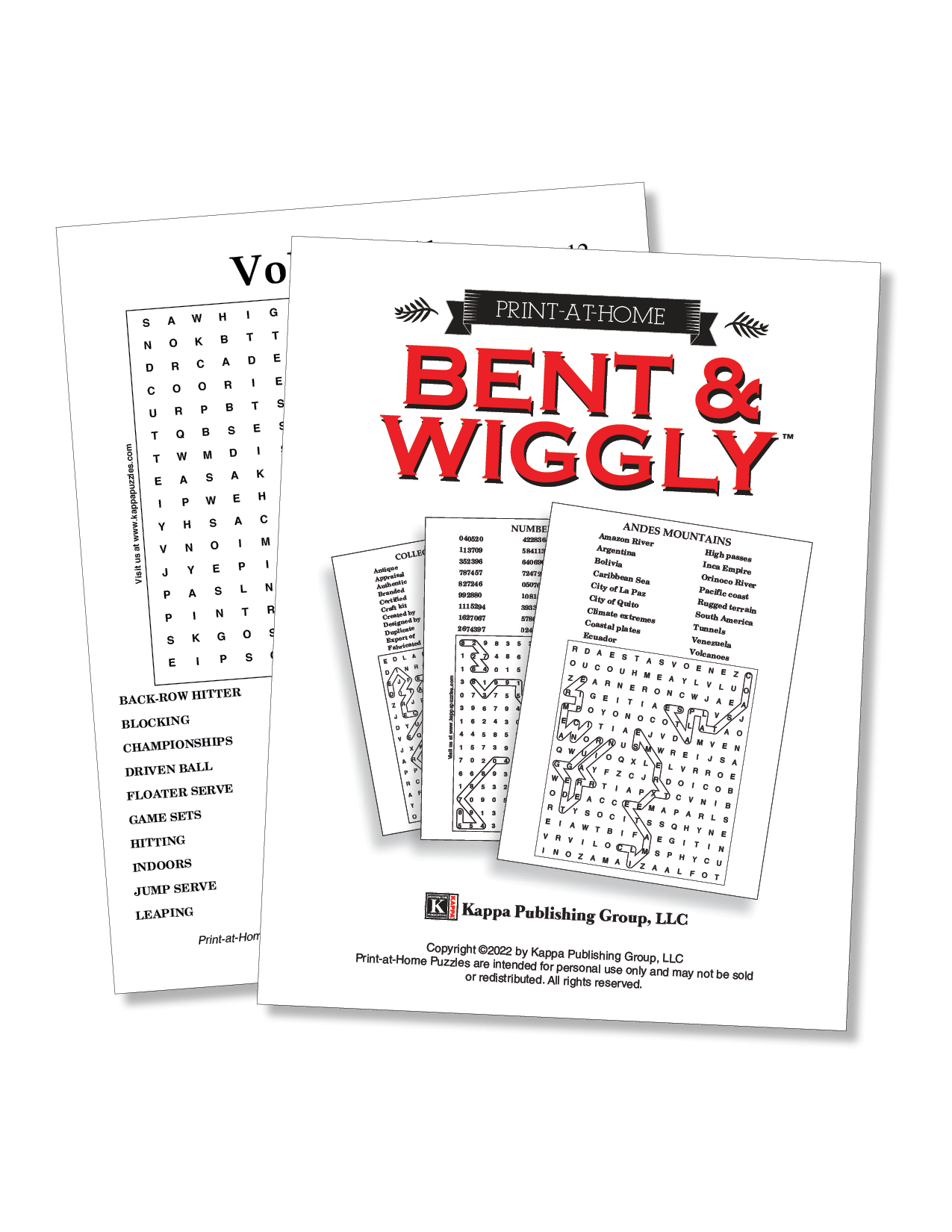Print at Home Bent Wiggly Kappa Puzzles