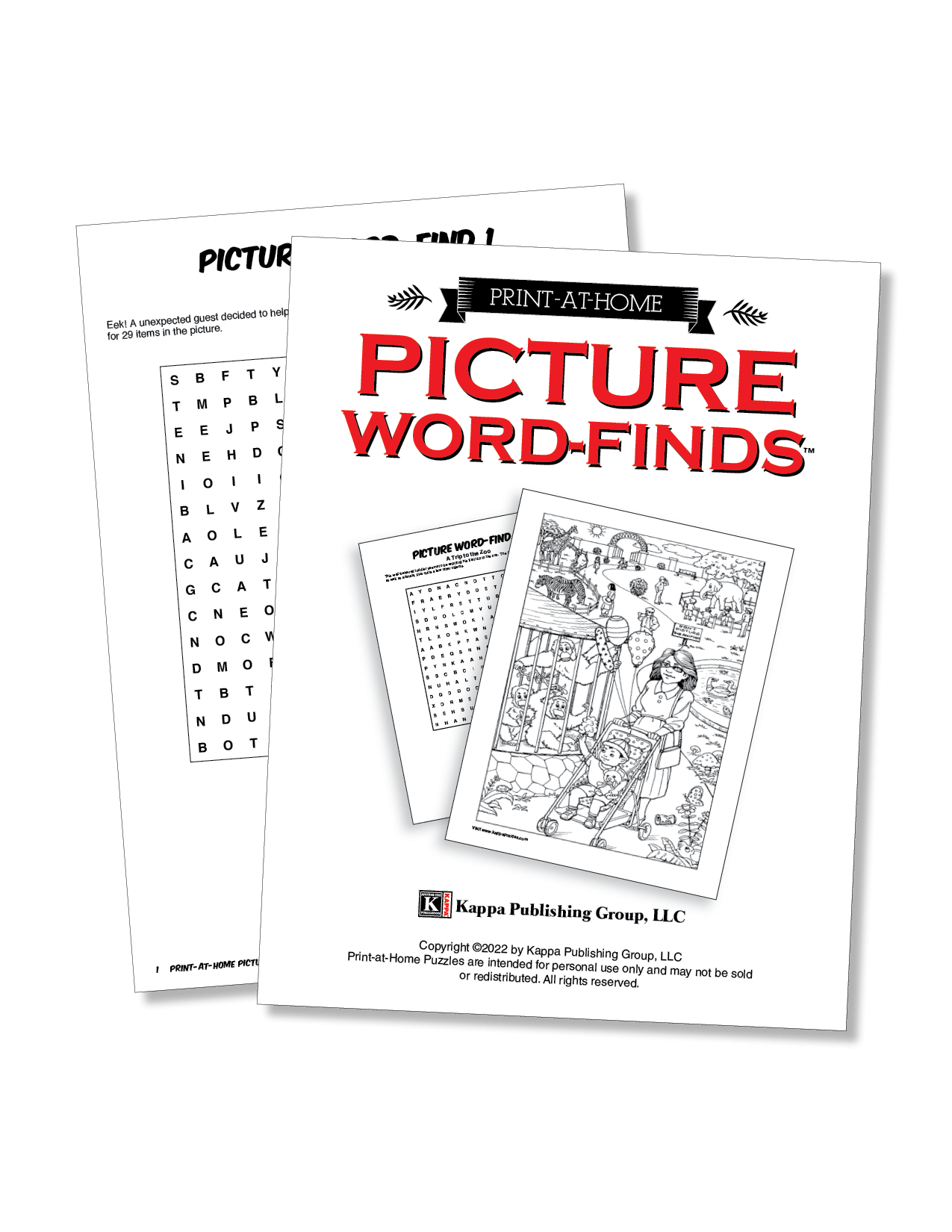 Print at Home Picture Word Finds Kappa Puzzles