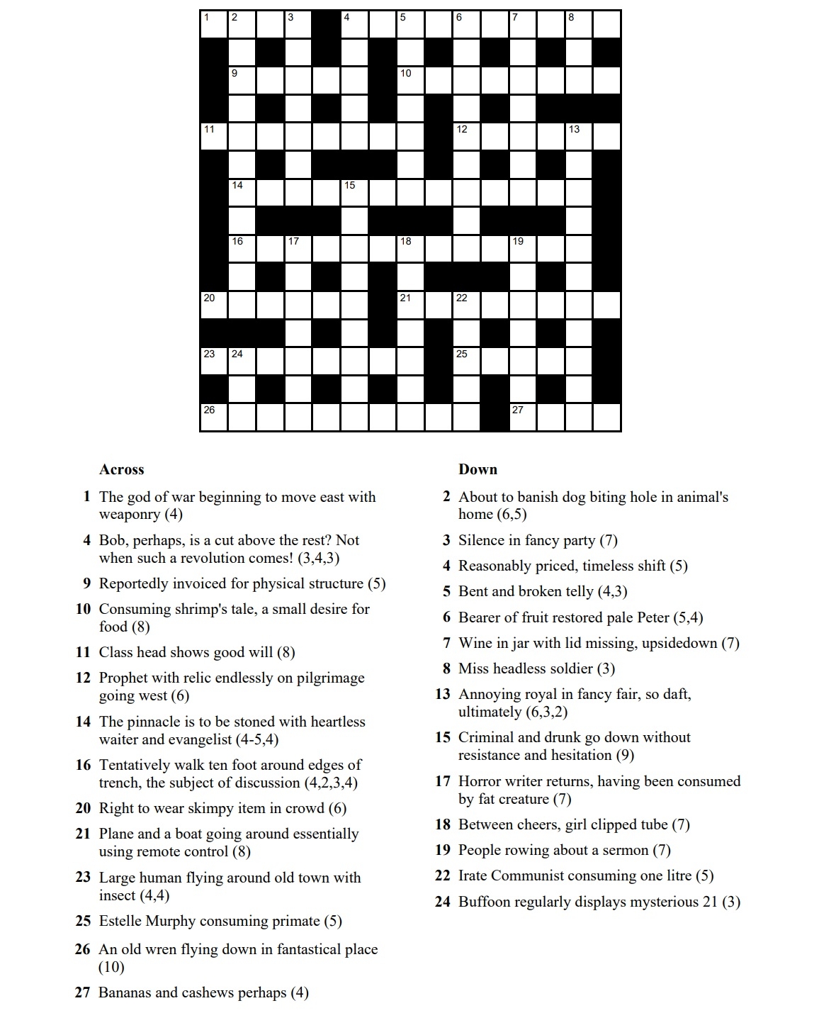 Printable Beginner Crosswords