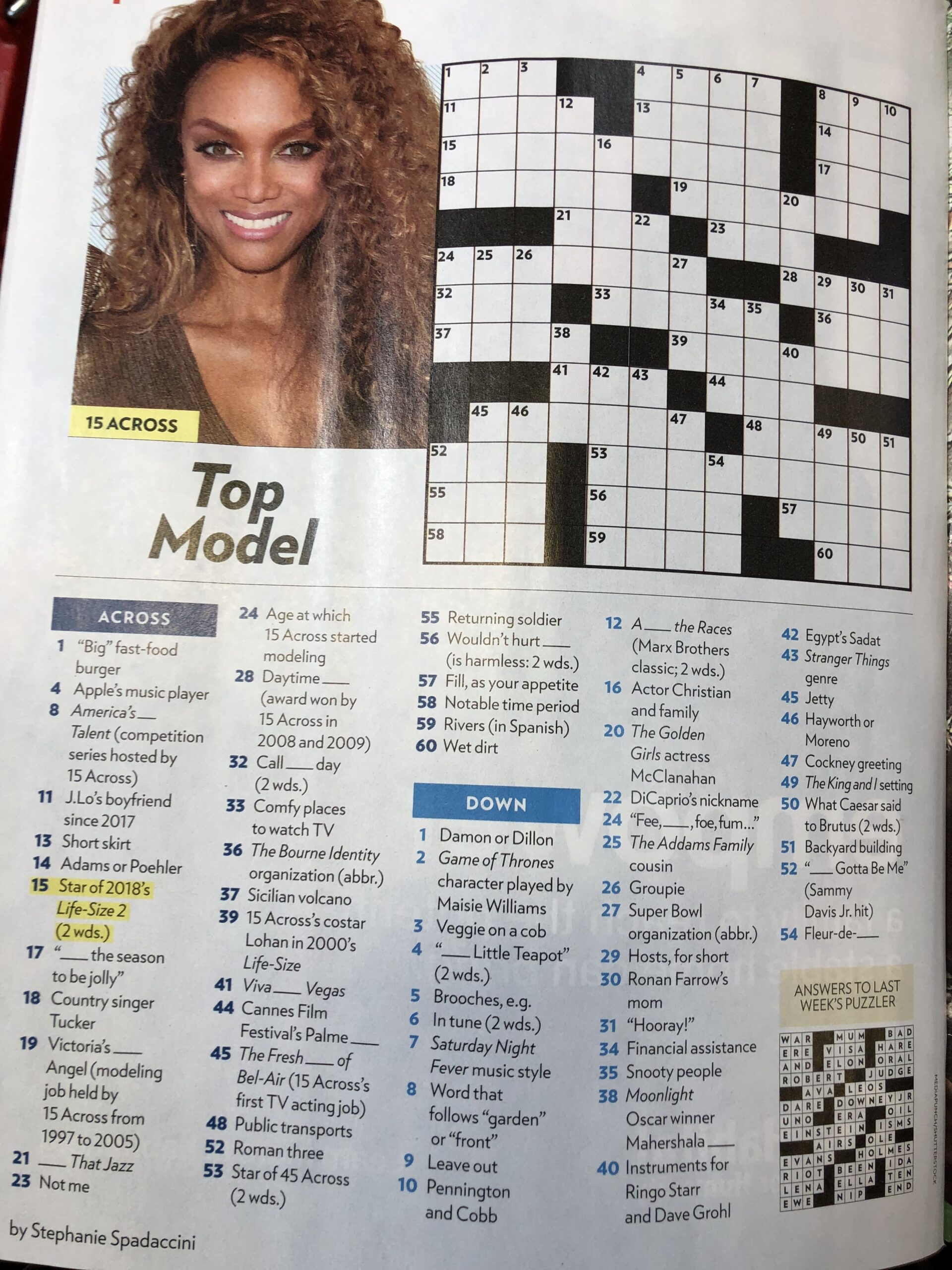 Printable People Magazine Crossword Puzzles Ganalytic