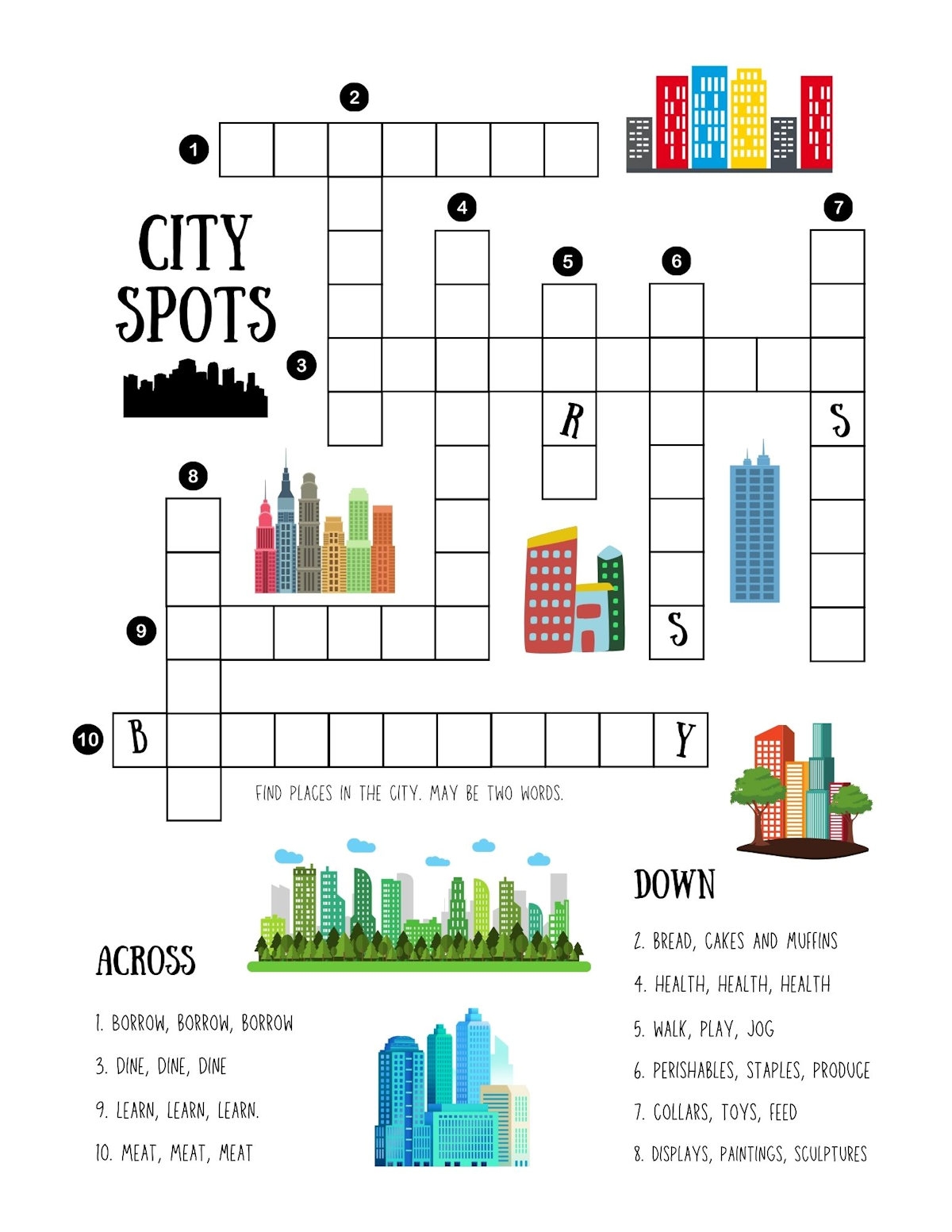 Simple Crossword Puzzles Printable Dementia Patients