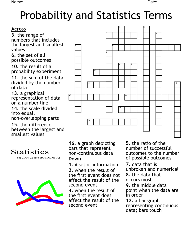 Probability And Statistics Terms Crossword WordMint