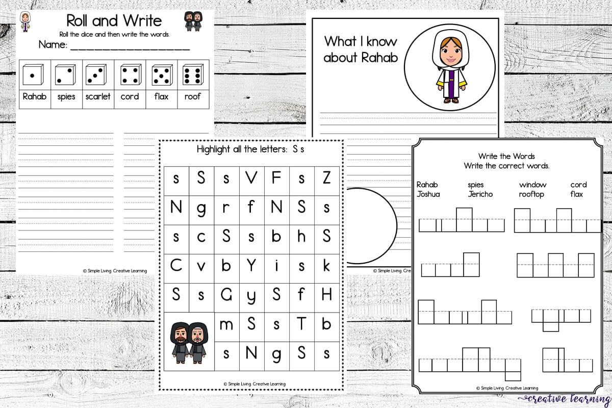 Rahab And The Spies Printables Simple Living Creative Learning