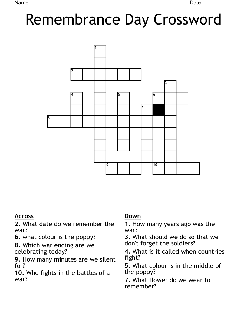 Printable 10 Minute Crossword Puzzles