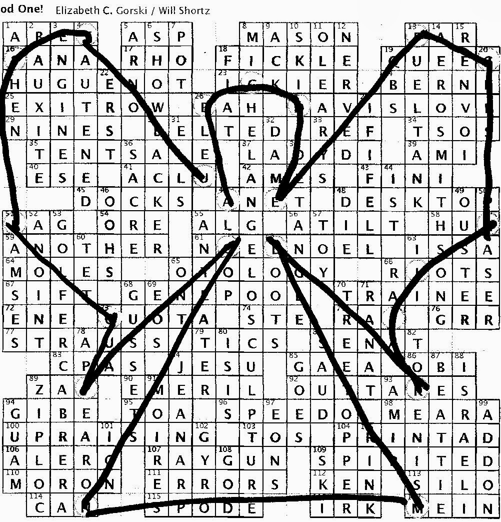 Difficult Printable Crossword Puzzles About Angels