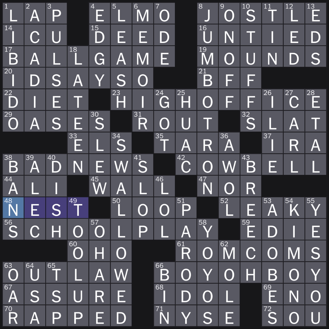 La Times Printable Crossword Puzzle