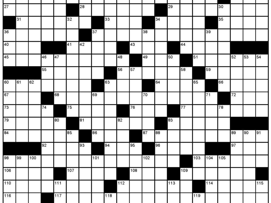 Rock Around The Clock Crossword Puzzle